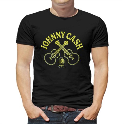 Nashville Sc Johnny Cash Guitars T-shirt