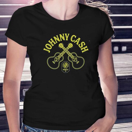 Nashville Sc Johnny Cash Guitars T-shirt