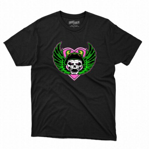 Natbynature Black Harts Badass Logo T-shirt