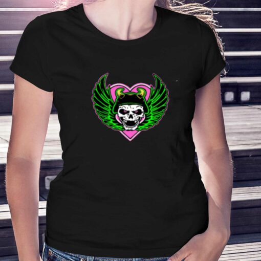 Natbynature Black Harts Badass Logo T-shirt