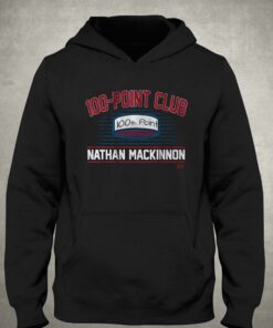 Nathan Mackinnon 100-point Club T-shirt 2 Nathan Mackinnon 100 point Club T shirt 3 1