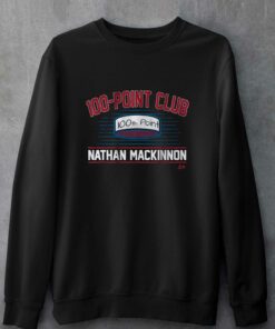 Nathan Mackinnon 100-point Club T-shirt 3 Nathan Mackinnon 100 point Club T shirt 4 1