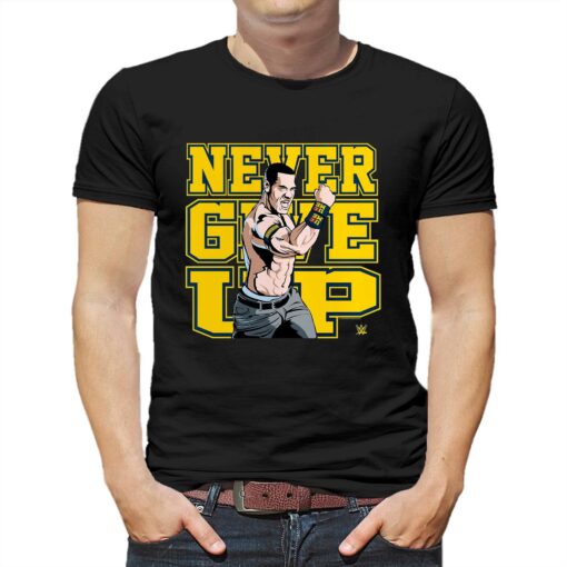 Navy John Cena Never Give Up T-shirt