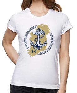 Navy Midshipmen Under Armour 2023 Aer Lingus College Football Classic Map T-shirt