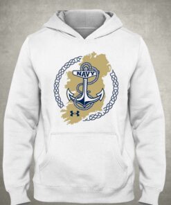 Navy Midshipmen Under Armour 2023 Aer Lingus College Football Classic Map T shirt 3