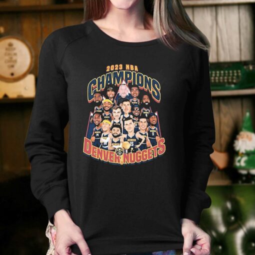 Nba Final Champions Denver Nuggets Team Cartoon 2023 Shirt