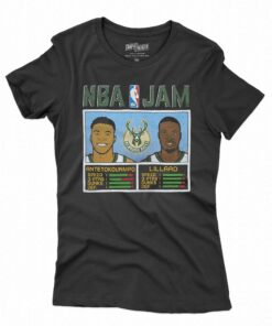 Nba Jam Bucks Antetokounmpo And Lillard Shirt