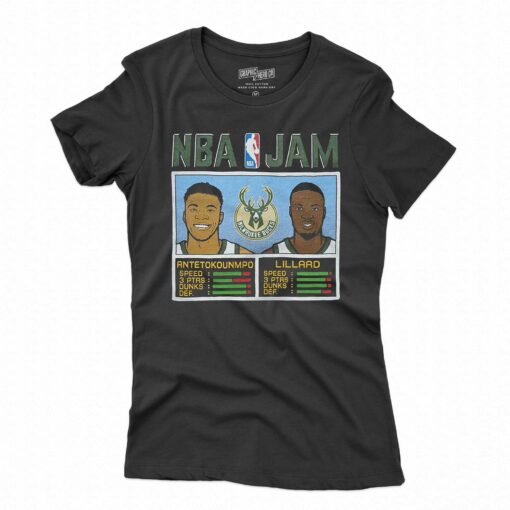 Nba Jam Bucks Antetokounmpo And Lillard Shirt