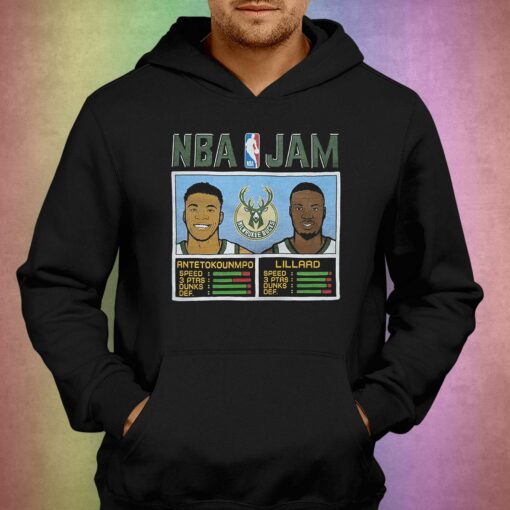 Nba Jam Bucks Antetokounmpo And Lillard Shirt