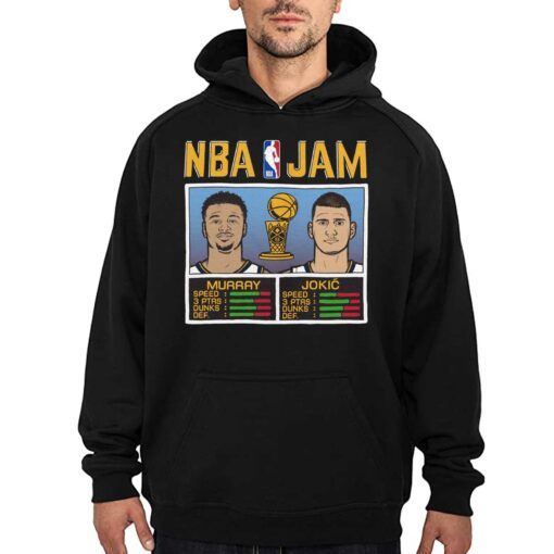 Nba Jam Nikola Jokic And Jamal Murray Denver Nuggets Unisex 2023 Nba Finals Champions Shirt