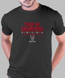 Nc State Wrestling 2023 Pack Of Champions T-shirt Nc State Wrestling 2023 Pack Of Champions T-shirt
