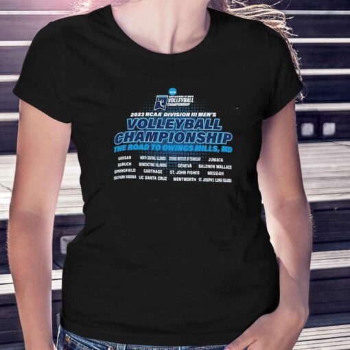 Ncaa Division Iii Mens Volleyball Championship 2023 The Road To Owings Mills Shirt