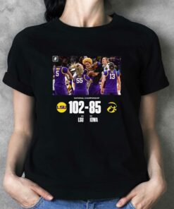 Ncaa National Championship Lsu 102 Iowa Hawkeyes 85 T-shirt