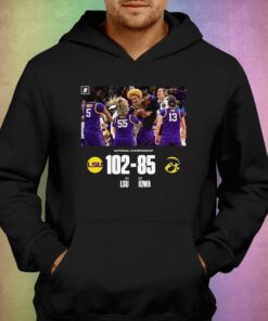 Ncaa National Championship Lsu 102 Iowa Hawkeyes 85 T-shirt 2 Ncaa National Championship Lsu 102 Iowa Hawkeyes 85 T shirt 3 1