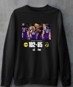 Ncaa National Championship Lsu 102 Iowa Hawkeyes 85 T-shirt 3 Ncaa National Championship Lsu 102 Iowa Hawkeyes 85 T shirt 4 1