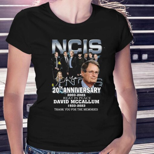 Ncis 20th Anniversary 2003 – 2023 Reat In Peace David Mccallum 1933 – 2023 Thank You For The Memories T-shirt