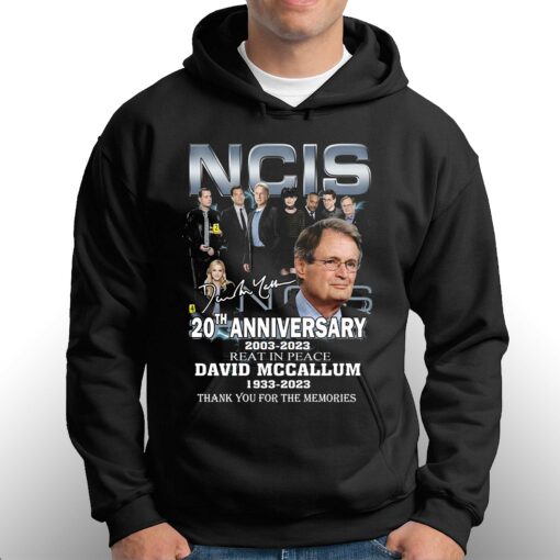 Ncis 20th Anniversary 2003 – 2023 Reat In Peace David Mccallum 1933 – 2023 Thank You For The Memories T-shirt