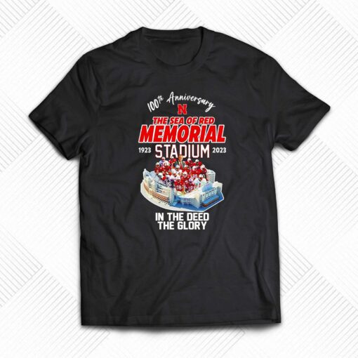 Nebraska Cornhuskers 100th Anniversary 1923 2023 The Sea Of Red Memorial Stadium Shirt