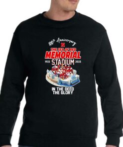 Nebraska Cornhuskers 100th Anniversary 1923 2023 The Sea Of Red Memorial Stadium Shirt 3 Nebraska Cornhuskers 100th Anniversary 1923 2023 The Sea Of Red Memorial Stadium Shirt 4 1