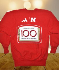 Nebraska Huskers Adidas Memorial Stadium 100th Anniversary Sideline Strategy Fresh T-shirt