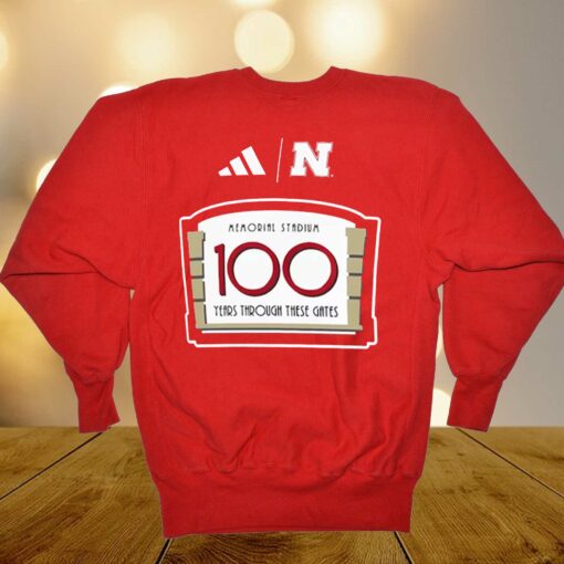 Nebraska Huskers Adidas Memorial Stadium 100th Anniversary Sideline Strategy Fresh T-shirt