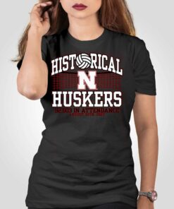 Nebraska Huskers Blue 84 Volleyball Day World Record T-shirt