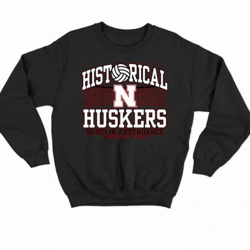 Nebraska Huskers Blue 84 Volleyball Day World Record T-shirt