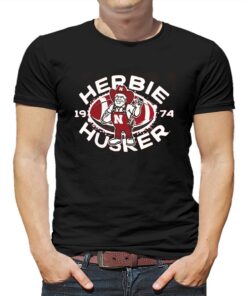 Nebraska Huskers Herbie Football Mascot T-shirt Nebraska Huskers Herbie Football Mascot T-shirt