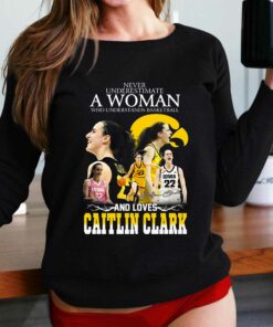 Never Underestimate A Woman Who Understands Basketball And Loves Catlin Clark T-shirt