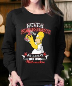 Never Underestimate An Old Man Who Loves The Simpsons Milwaukee Logo Shirt 3 Never Underestimate An Old Man Who Loves The Simpsons Milwaukee Logo Shirt 4 1