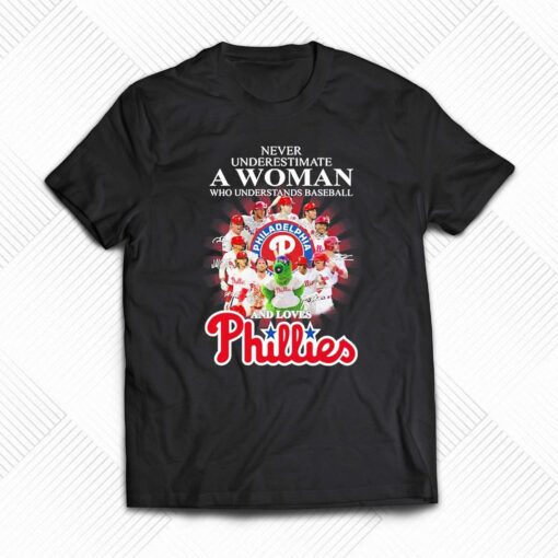 Never Underestimate Who Understands Basketball Team Philadelphia And Loves Phillies Shirt