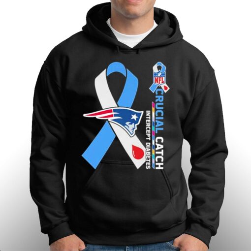 New England Patriots Crucial Catch Intercept Diabetes 2023 T-shirt