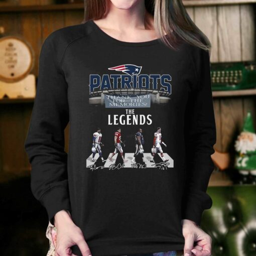 New England Patriots Thank You For The Memories The Legends T-shirt