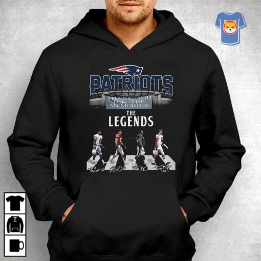 New England Patriots The Legends Thank You For The Memories T-shirt