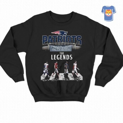 New England Patriots The Legends Thank You For The Memories T-shirt