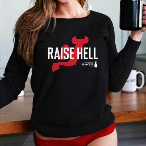 New Jersey Devils 2023 Stanley Cup Playoffs Slogan Raise Hell T-shirt