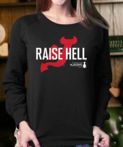 New Jersey Devils 2023 Stanley Cup Playoffs Slogan Raise Hell T shirt 4