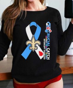 New Orleans Saints Crucial Catch Intercept Diabetes 2023 T-shirt
