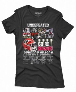 New Undefeated 2023 Go Dowgs Perfect Season Georgia Bulldogs T-shirt