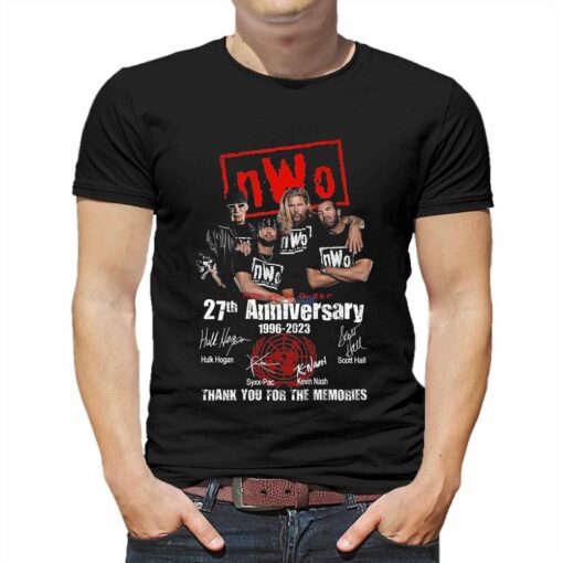 New World Order 27th Anniversary 1996 – 2023 Thank You For The Memories T-shirt