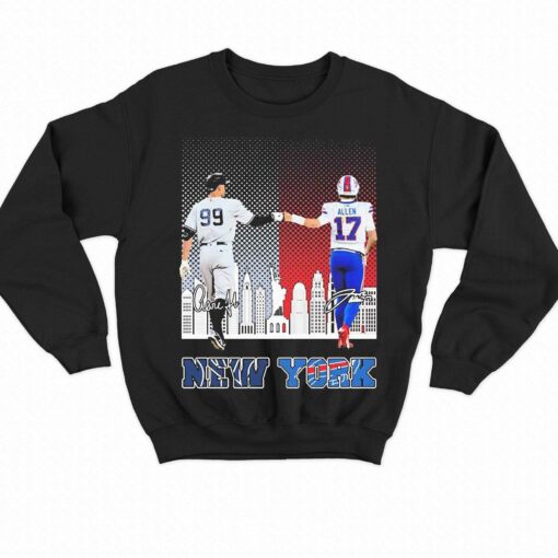 New York 2023 Aaron Judge And Josh Allen Signatures Shirt