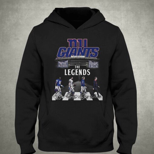 New York Gians The Legends Big Blue Wrecking Thank You For The Memories T-shirt