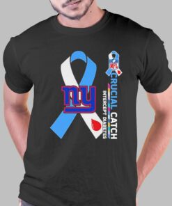 New York Giants Crucial Catch Intercept Diabetes 2023 T-shirt