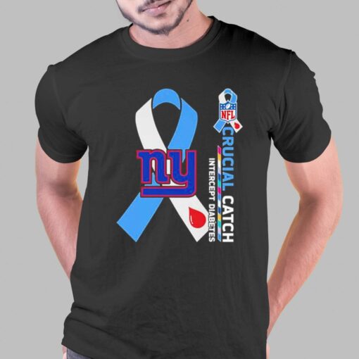 New York Giants Crucial Catch Intercept Diabetes 2023 T-shirt