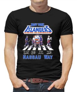 New York Islanders Abbey Road 2023 Nassau Way Signatures Shirt