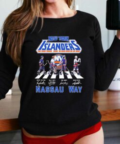 New York Islanders Abbey Road 2023 Nassau Way Signatures Shirt