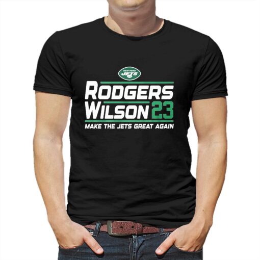 New York Jets Aaron Rodgers Zach Wilson 2023 Make The Jets Great Again Shirt