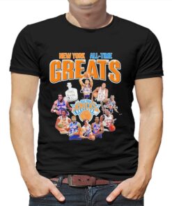 New York Knicks All-time Greats Team Signatures Shirt