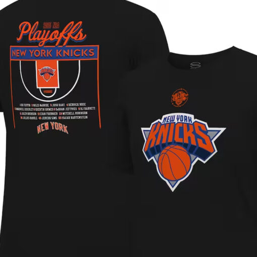 New York Knicks Stadium Essentials Unisex 2023 Nba Playoffs Roster T-shirt