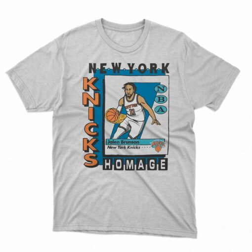 New York Knicks Trading Card Jalen Brunson Shirt